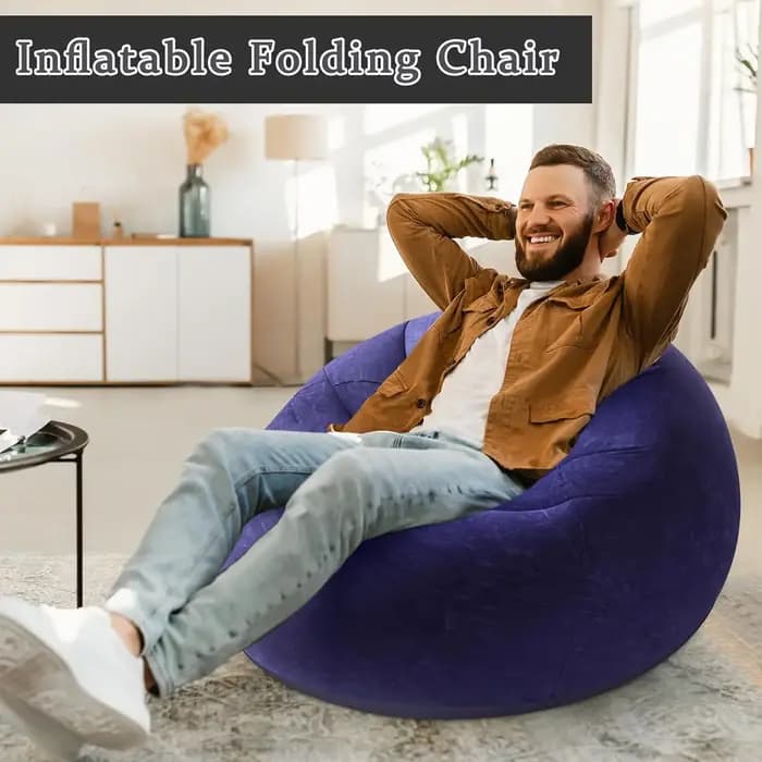 Chaises de pouf gonflables, chaises de Camping, canapé paresseux gonflable, chaises gonflables porta