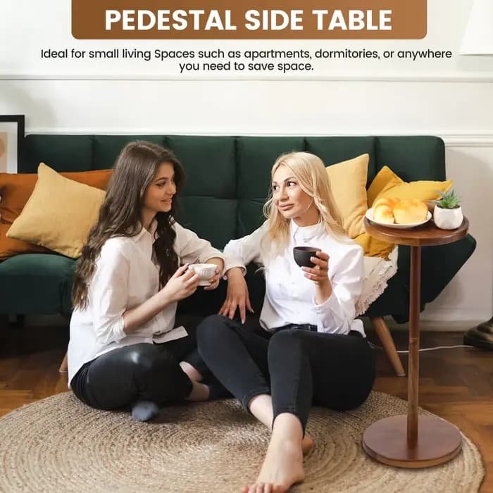 Mini Table d'appoint sur pied en bois
