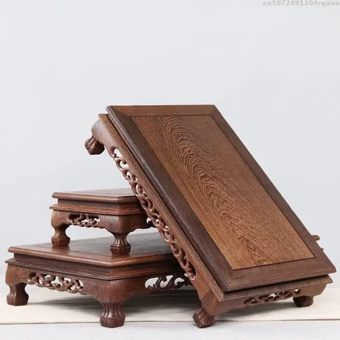 Présentoir en bois – Étagère de bureau pour miniatures