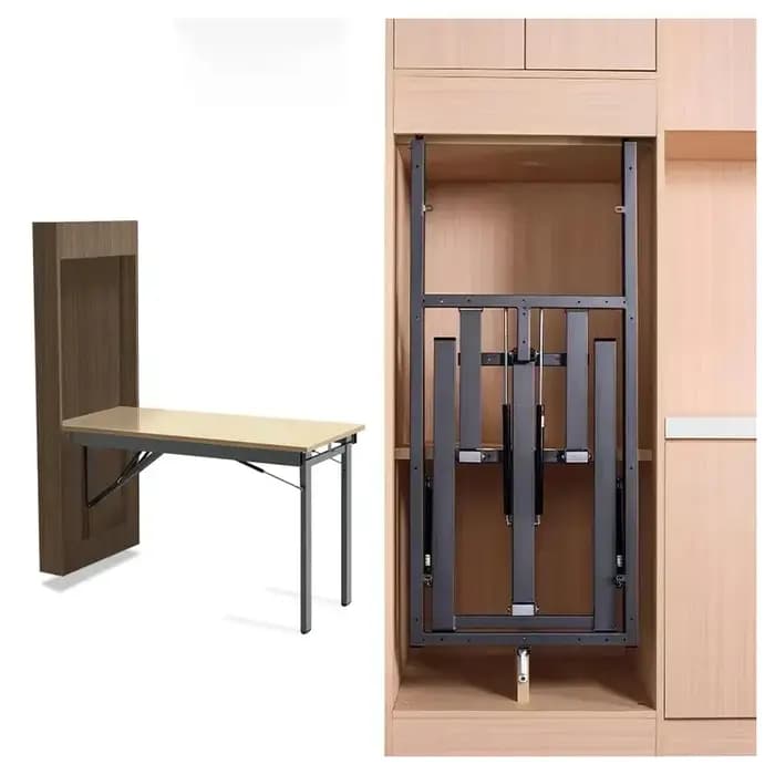 Table pliante murale, Table à manger pliable, Table multifonctionnelle pour salle à manger et salon