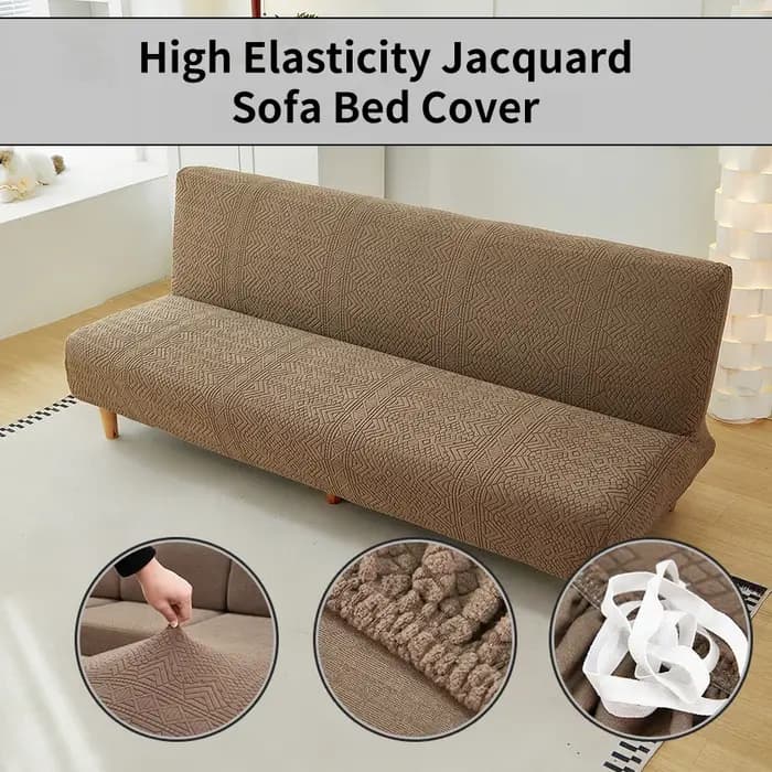 Housse de canapé-lit en Jacquard extensible