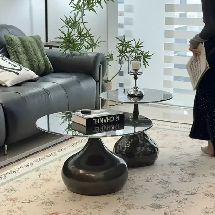 Table basse ronde moderne pour salon