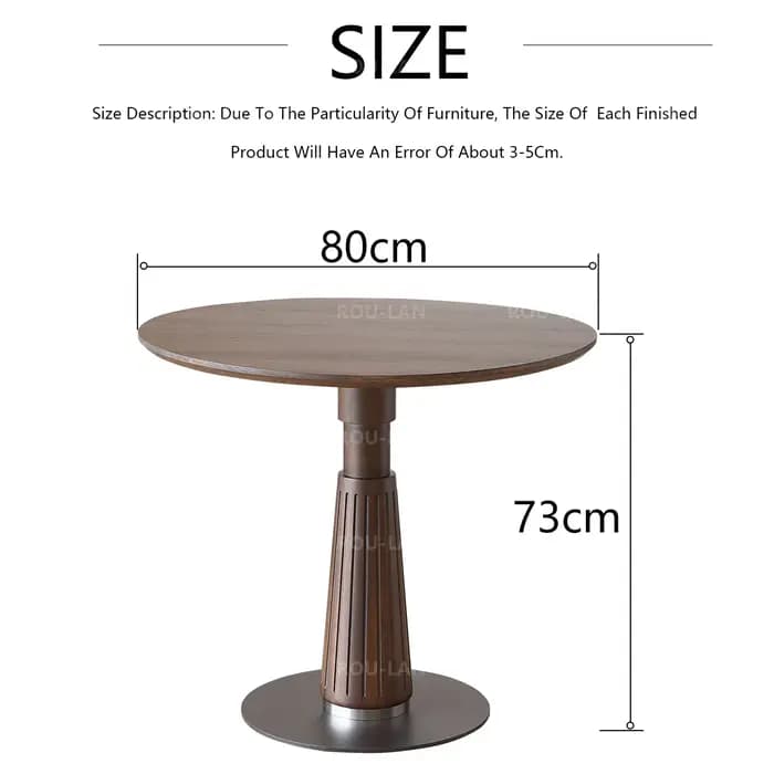 Table à manger ronde moderne du milieu du siècle