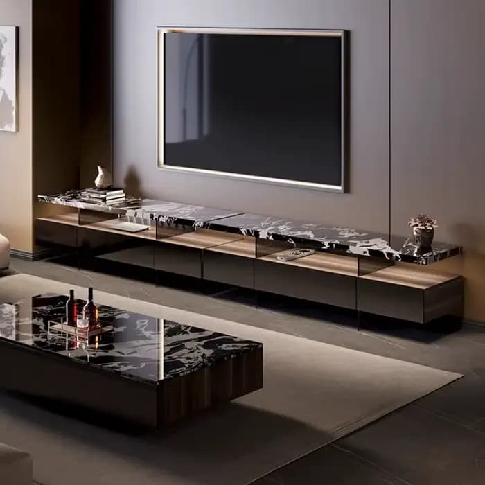 Meuble Tv moderne Vertical tiroirs De rangement