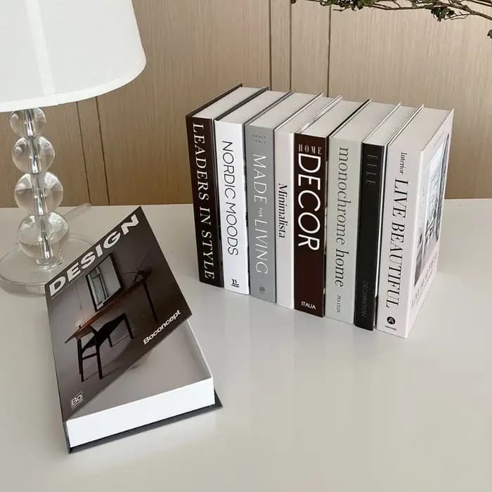 Faux livres d'art ouvrable à la mode