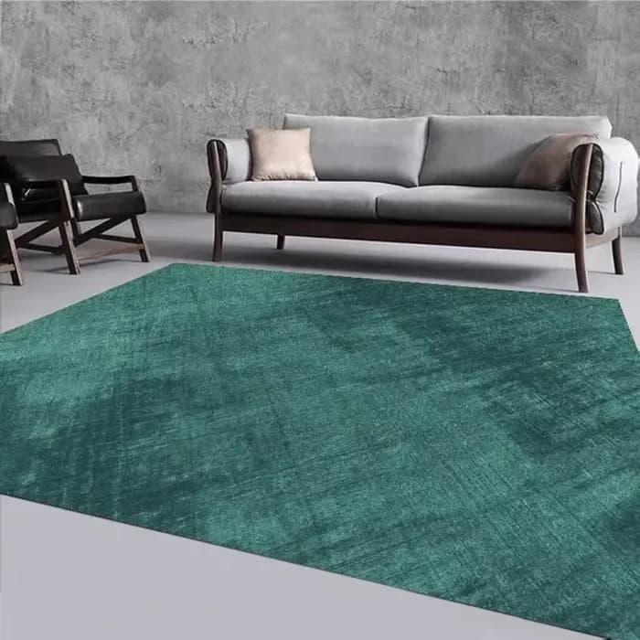 Mode couleur unie noir gris tapis salon décor canapé tapis chevet canapé tapis salon Table basse tapis de sol maison appartement