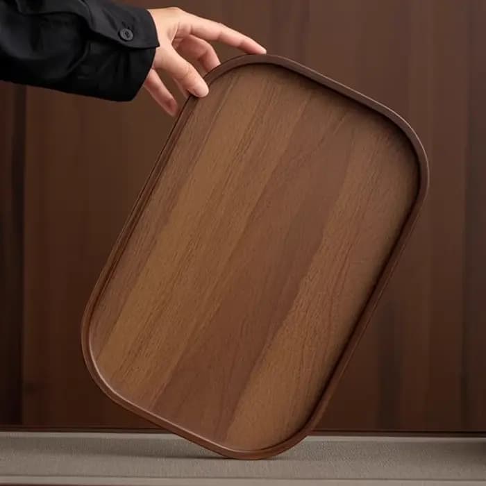 Plateau de service décoratif en bambou pour Table basse et décoration de maison