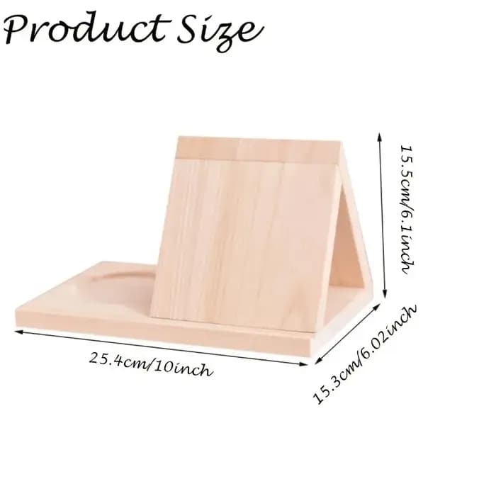 Étagère triangulaire robuste en bois épaissi