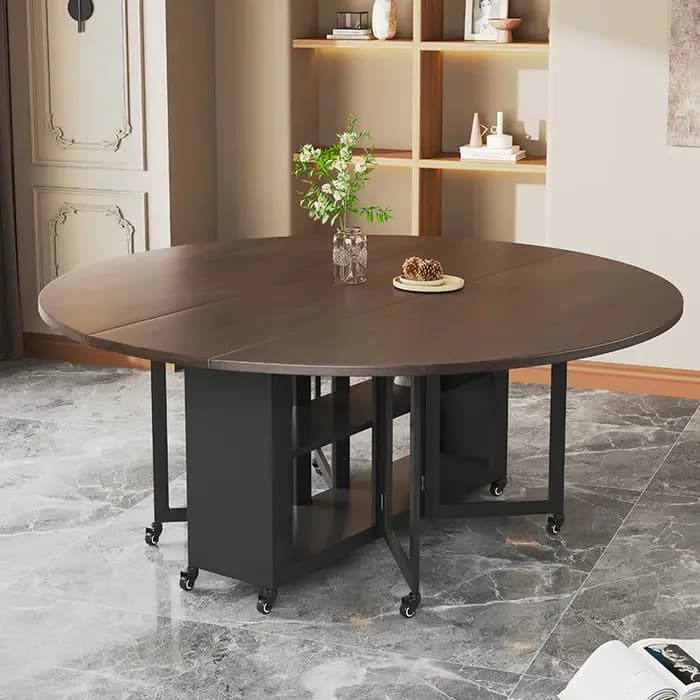 Bureau rond Simple, classique européen, élégant, confortable, Table à manger, Design italien, Tavolo