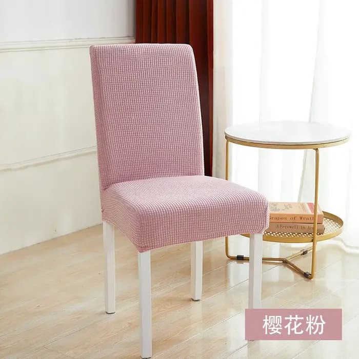 Housse de chaise élastique en polaire épaissie pour table