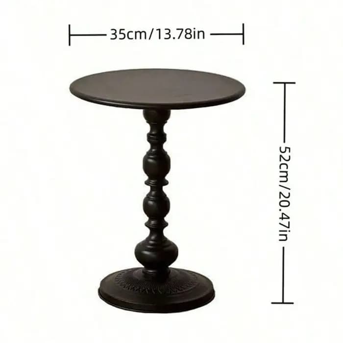 Table basse nordique Vintage, Table d'appoint de salon, ferronnerie, petit bureau rond, chambre à co
