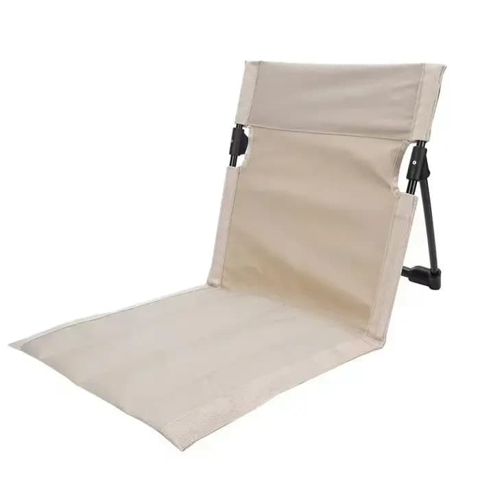 Chaise de camping pliable d'extérieur avec coussin de dossier