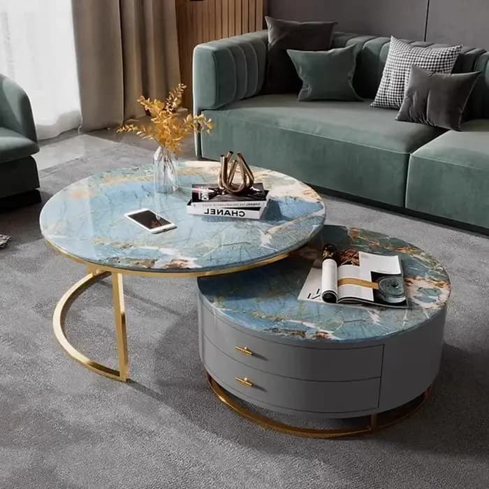 Tables basses nordiques Design rangement moderne luxe Simple esthétique