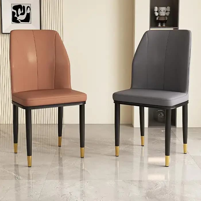 Ensemble de 2 chaises de salle à manger esthétiques élégantes