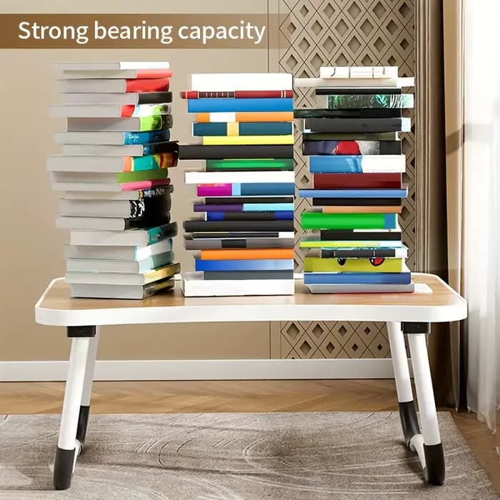 Table de lit super portable pour ordinateur portable avec porte-gobelet et tiroirs, USB, support de