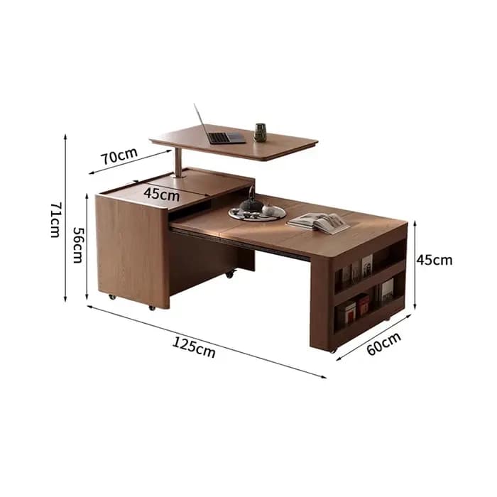 Wabi Sabi Tables basses multifonctions Design Convertible salon rangement