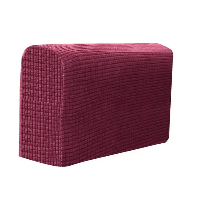 2 pièces/ensemble secouer polaire couleur unie élastique anti-poussière canapé accoudoir gant décora