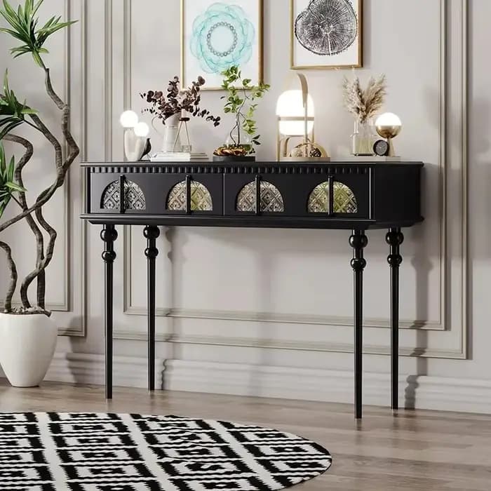 Table d'angle de luxe moderne salon Design Vintage Style Console Tables entrée Simple