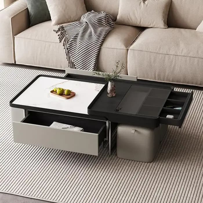 Table basse minimaliste moderne, luxe italien, tendance, Premium, tiroirs, Table de salon, meubles D