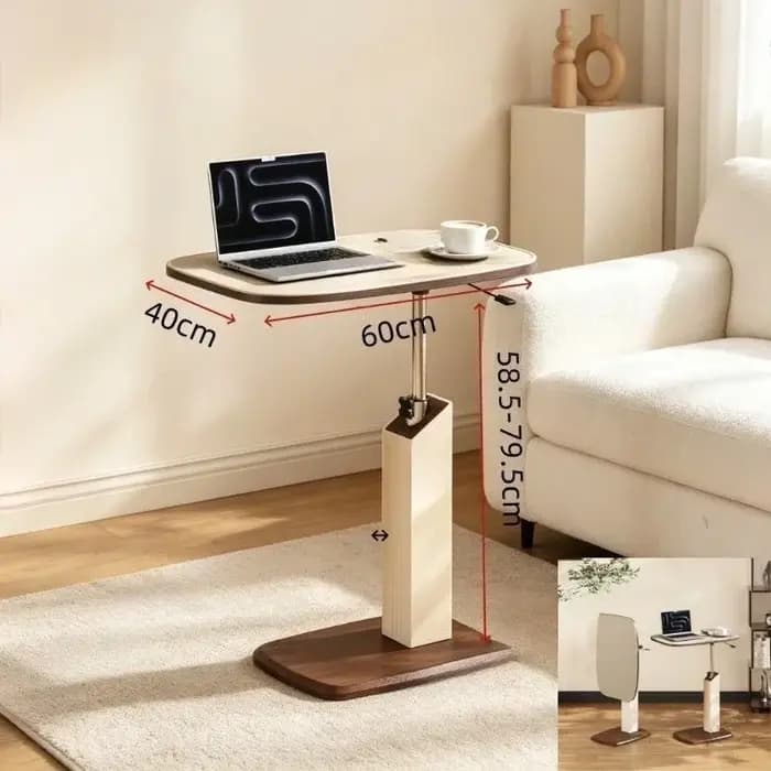 Table basse moderne de petite taille, console d'angle pliable, table à plateau relevable, meuble de salon décoratif, mesa elevable y extensible.