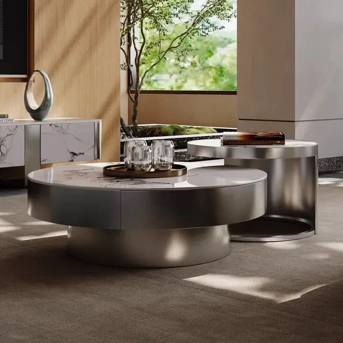 Table basse de luxe à couverture rigide