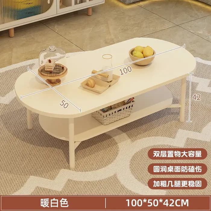Tables basses portables blanches pieds modernes Design