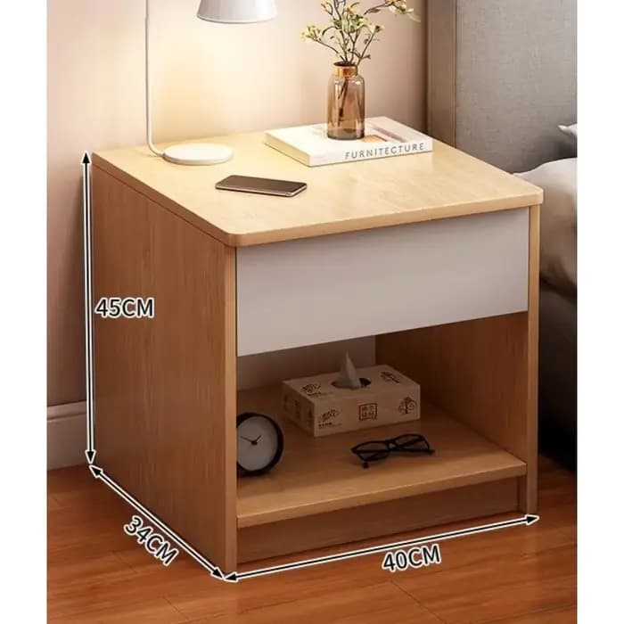 Table de chevet moderne et simple pour chambre à coucher