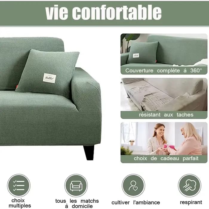 Juste de Protection Épaisse pour Canapé d'Angle