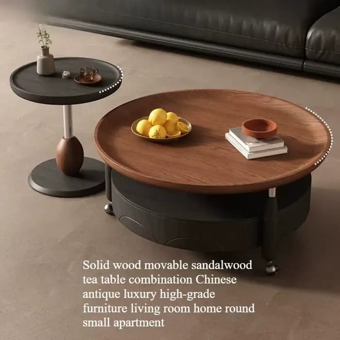 Table basse ronde en bois