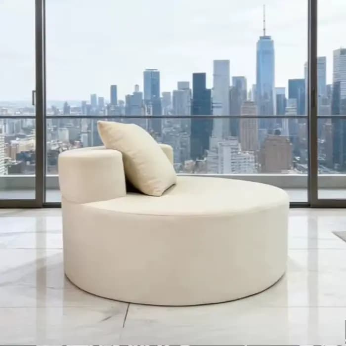Canapé de sol rond minimaliste Tatami pour salon