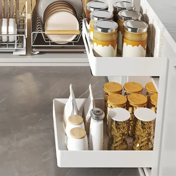 Armoire extensible pour livres et condiments