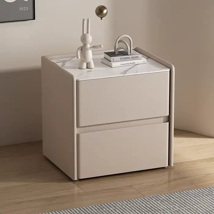 Table de chevet glamour au design minimaliste italien