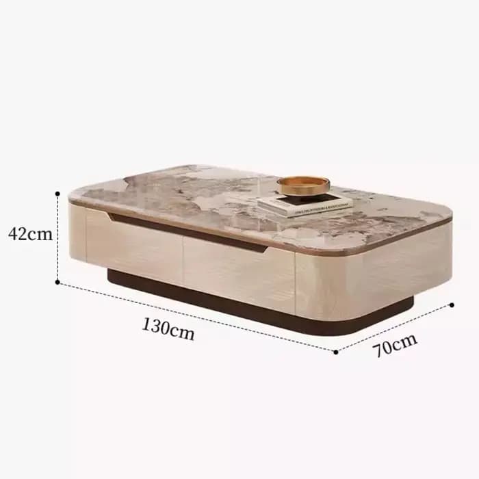 Table basse Design de luxe rangement Transparent Tables basses italiennes uniques nordique Glam Articulos Para El Hogar accessoires