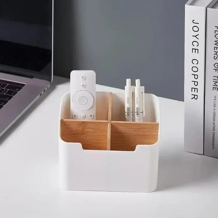 Organisateur de télécommandes et support TV pour table