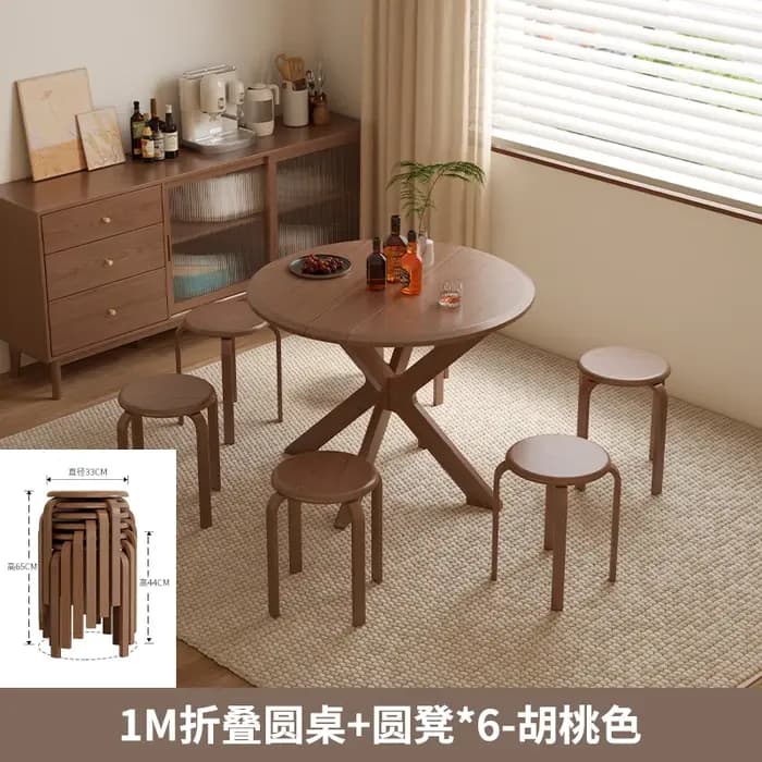 4 personnes Table à manger nordique chaise japonais minimaliste support