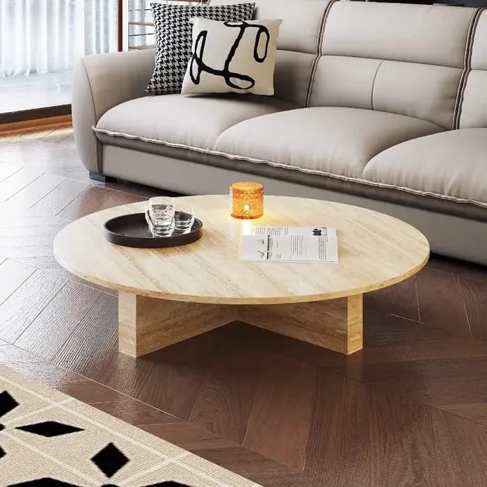 Organisateur Table basse au sol italien Glam clair affichage