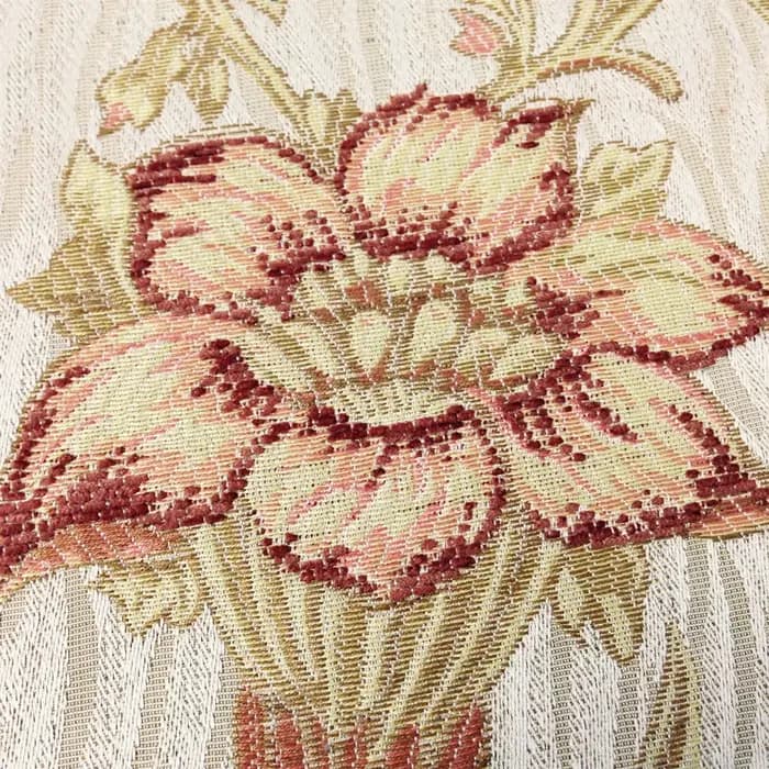 Canapé Tissé en Polyester Chenille de Style Floral Américain Classique