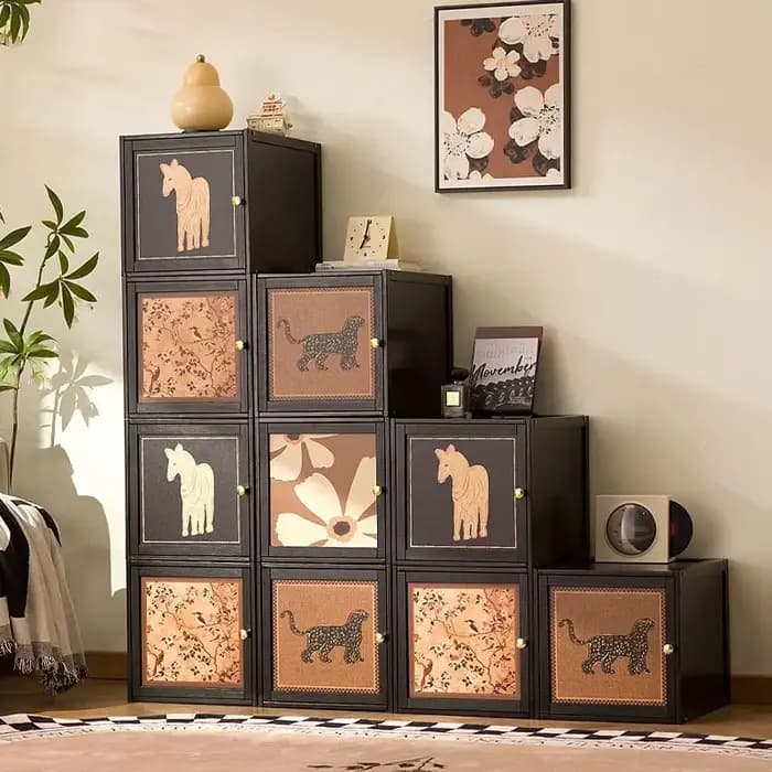 Meuble TV de style médiéval pour salon