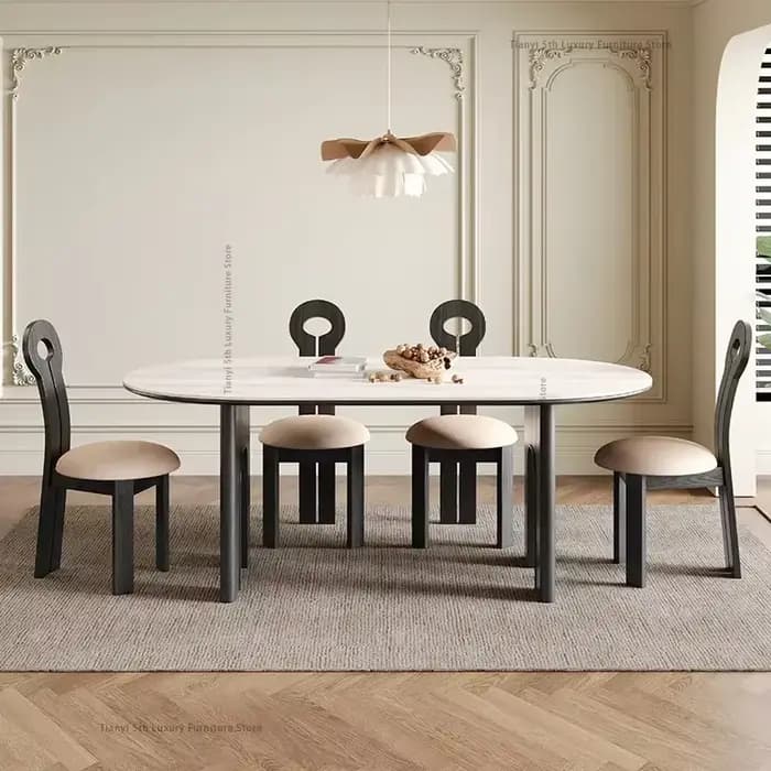 Tables à manger nordiques en bois, tables à manger modernes en marbre pour salon, cuisine, design italien, meubles de maison, Tavolo Pranzo LLDT