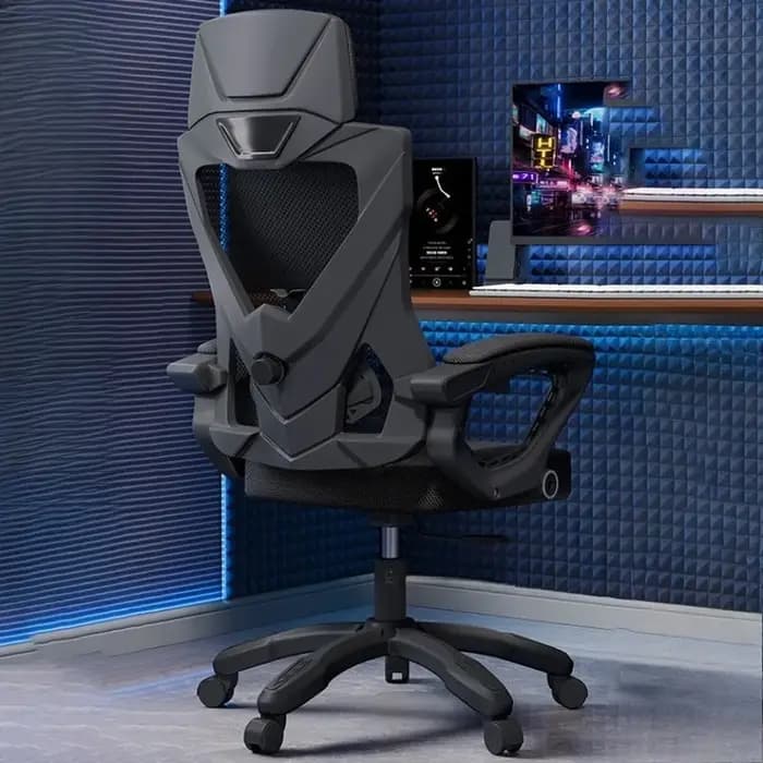 Fauteuil de bureau inclinable de luxe confortable, ergonomique, pivotant pour le gaming, mobilier de