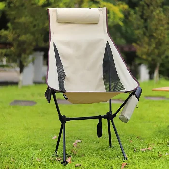 WANDERING TIME Chaise pliante ultralégère en alliage d'aluminium, chaise de camping compacte et port