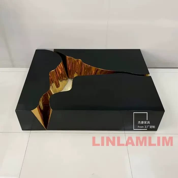 Table basse design haute brillance