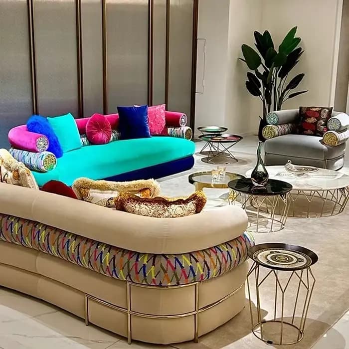 Doux fantaisie Unique canapé moderne bois nordique européen bouffées canapé 3 places Muebles Para Sa