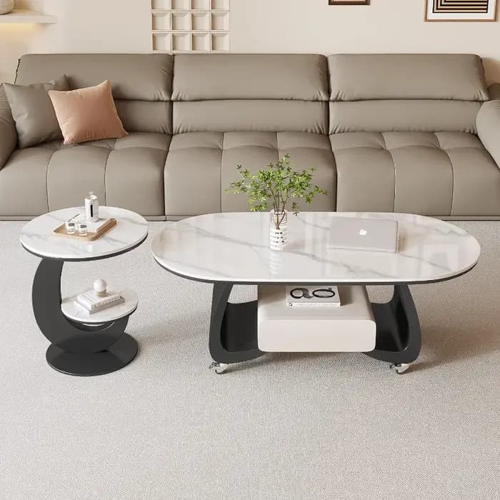 Table basse design claire