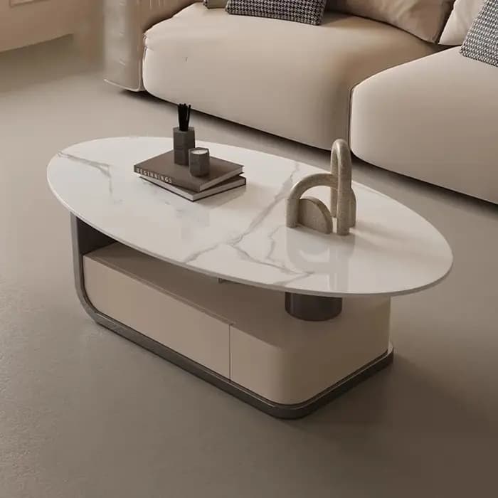 Table Basse ovale de luxe moderne
