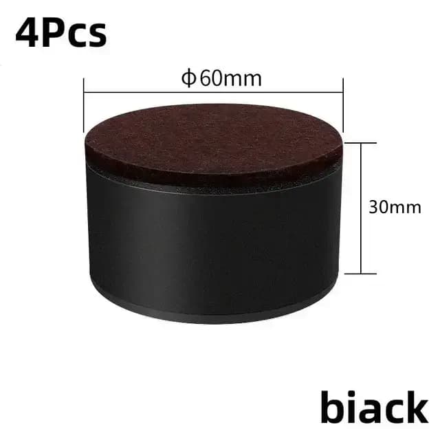 4 pièces/ensemble pieds de meubles coussinets carrés/ronds Table basse