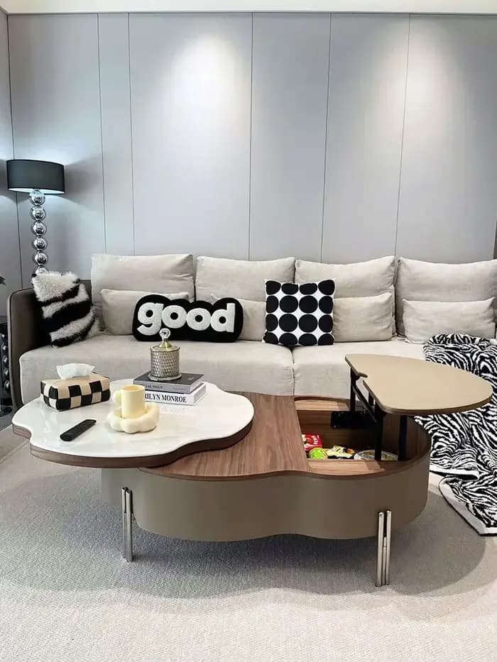 Table basse esthétique peu encombrante