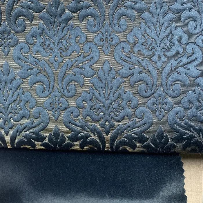 Classique petit damassé violet bleu tissé rembourrage canapé fauteuil meubles intérieur tissu concepteur tissus 140 cm 1 mètre paquet