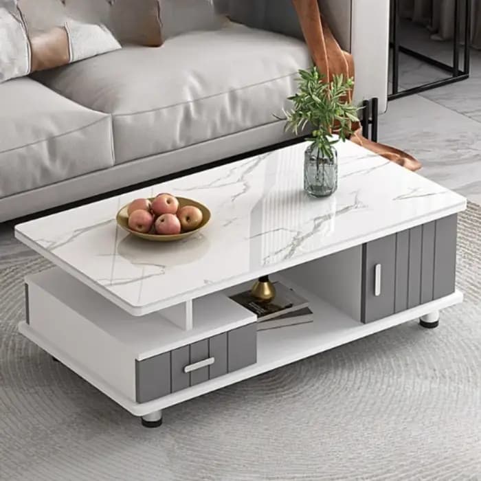 Table basse De rangement sur pied carrée moderne salle à manger Tables basses authentique luxe Mesas De Centro Para Sala décor à la maison