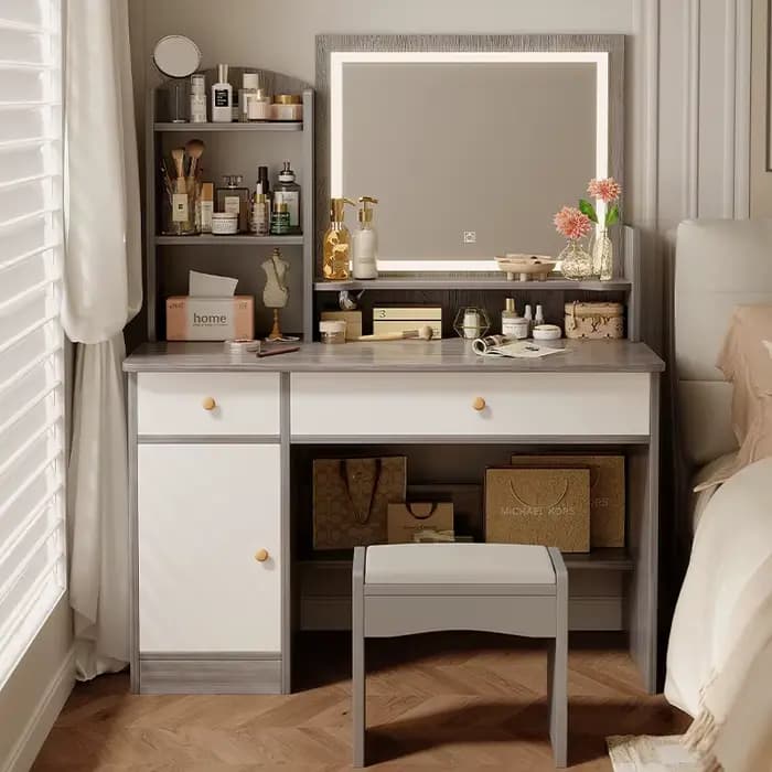 Commode robuste, commode intégrée pour chambre de fille
